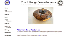 Desktop Screenshot of frontrangewoodturners.org